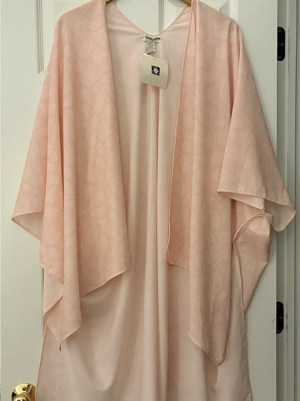 Anne Klein Blush Pink Lightweight Cardigan/Ruana